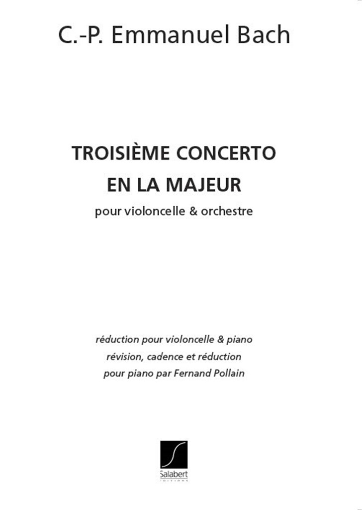 Troisième Concerto en la Majeur
